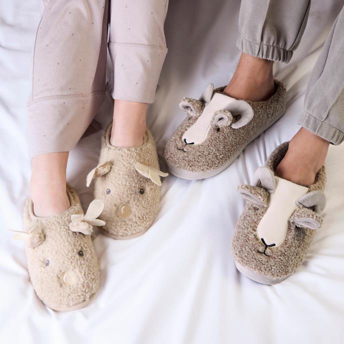 totes toasties® Ladies Novelty Reindeer Slippers Reindeer Extra Image 8
